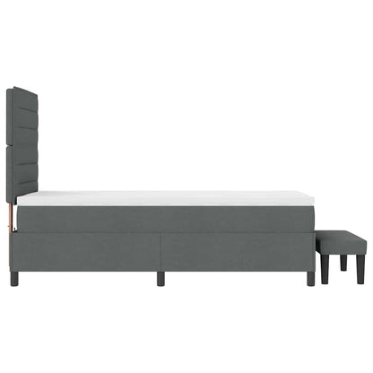 Box Spring Seng Med Pude Stof - Billede 9