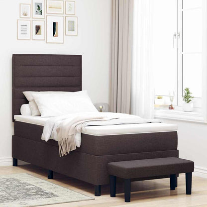 Box Spring Seng Med Hovedgærde Stof - Variant 3343963