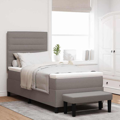 Box Spring Seng Med Hovedgærde Stof - Variant 3343971