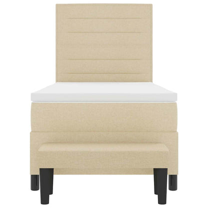 Box Spring Seng Med Pude Med Hovedgærde Stof - Billede 8