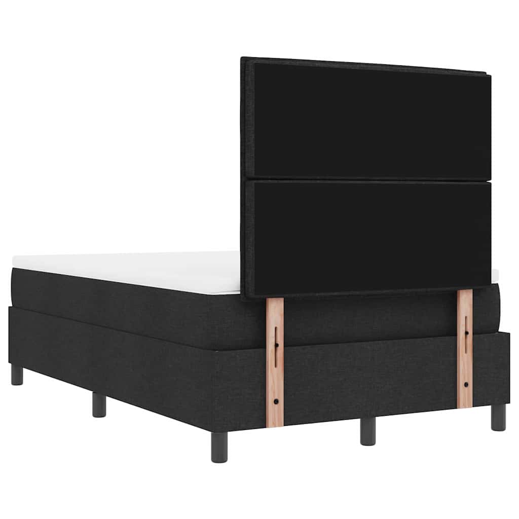 Box Spring Seng Med Madras Sort 120 X 190 Cm Stof - Billede 11