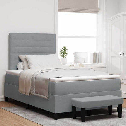 Box Spring Seng Med Pude Stof - Variant 3343981