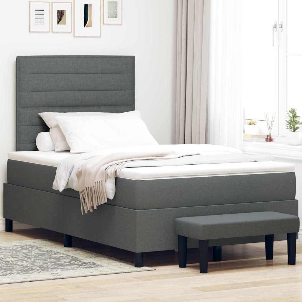Box Spring Seng Med Pude Stof - Variant 3343982
