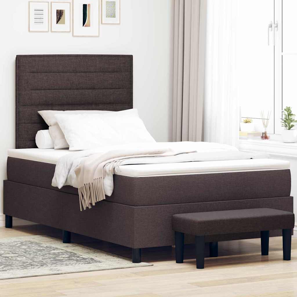 Box Spring Seng Med Hovedgærde Stof - Variant 3343984