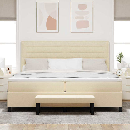 Box Spring Seng Med Madras Stof - Billede 3