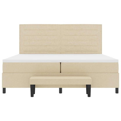 Box Spring Seng Med Madras Stof - Billede 7