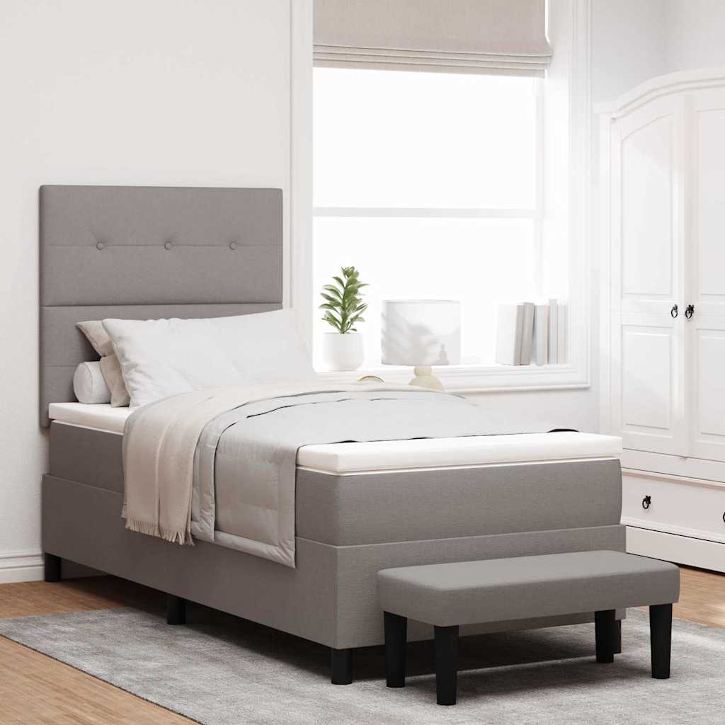 Box Spring Seng Med Hovedgærde Stof - Variant 3344048