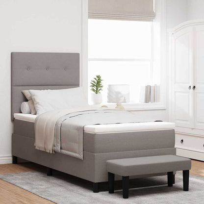 Box Spring Seng Med Hovedgærde Stof - Variant 3344048