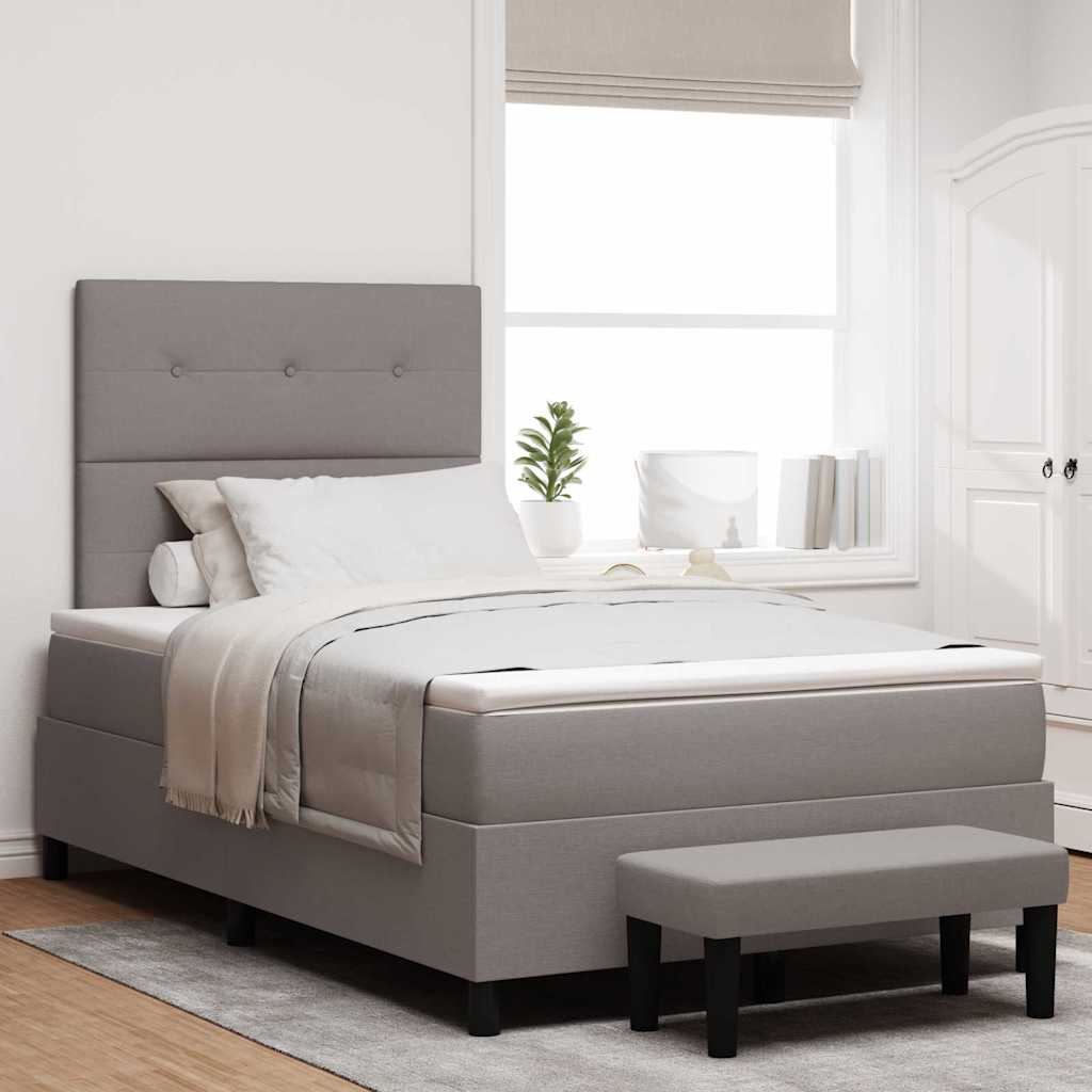 Box Spring Seng Med Hovedgærde Stof - Variant 3344062