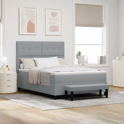Box Spring Seng Med Hovedgærde Stof - Variant 3344079