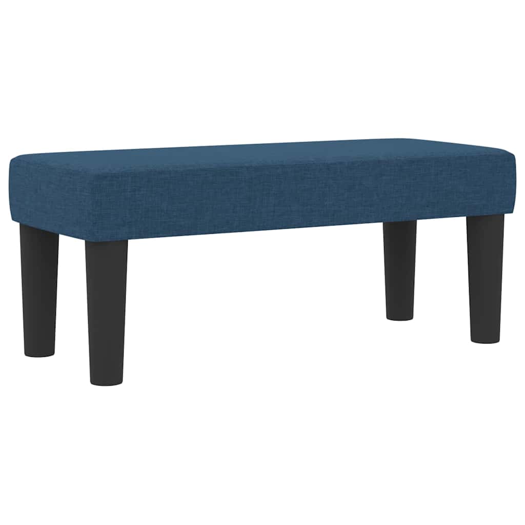 Box Spring Seng Med Madras Med Hovedgærde Blå 90 X 190 Cm Stof - Billede 8