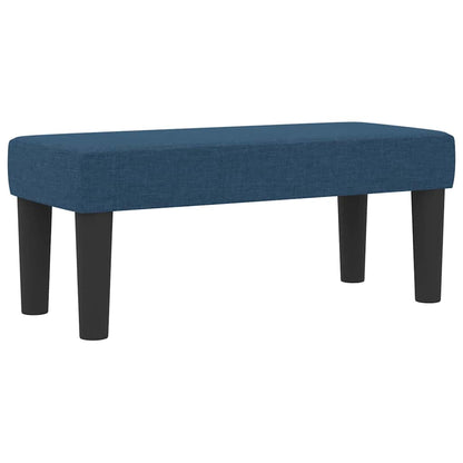Box Spring Seng Med Madras Med Hovedgærde Blå 90 X 190 Cm Stof - Billede 8