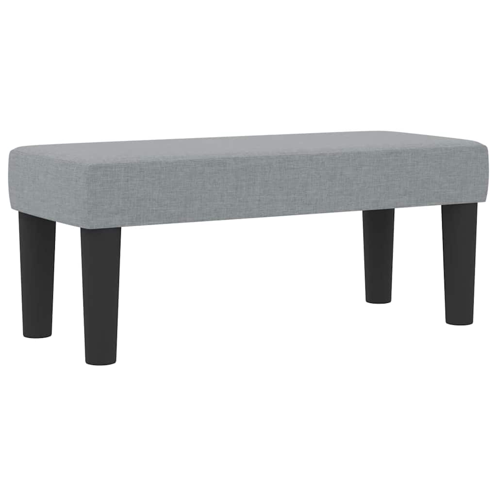 Box Spring Seng Med Madras Lysegrå 90 X 200 Cm Stof - Billede 6
