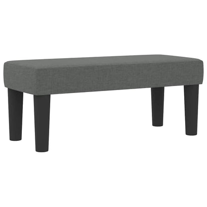 Box Spring Seng Med Madras Mørkegrå 90 X 200 Cm Stof - Billede 6