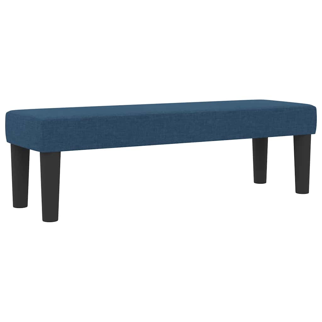 Box Spring Seng Med Madras Med Hovedgærde Blå 120 X 190 Cm Stof - Billede 7