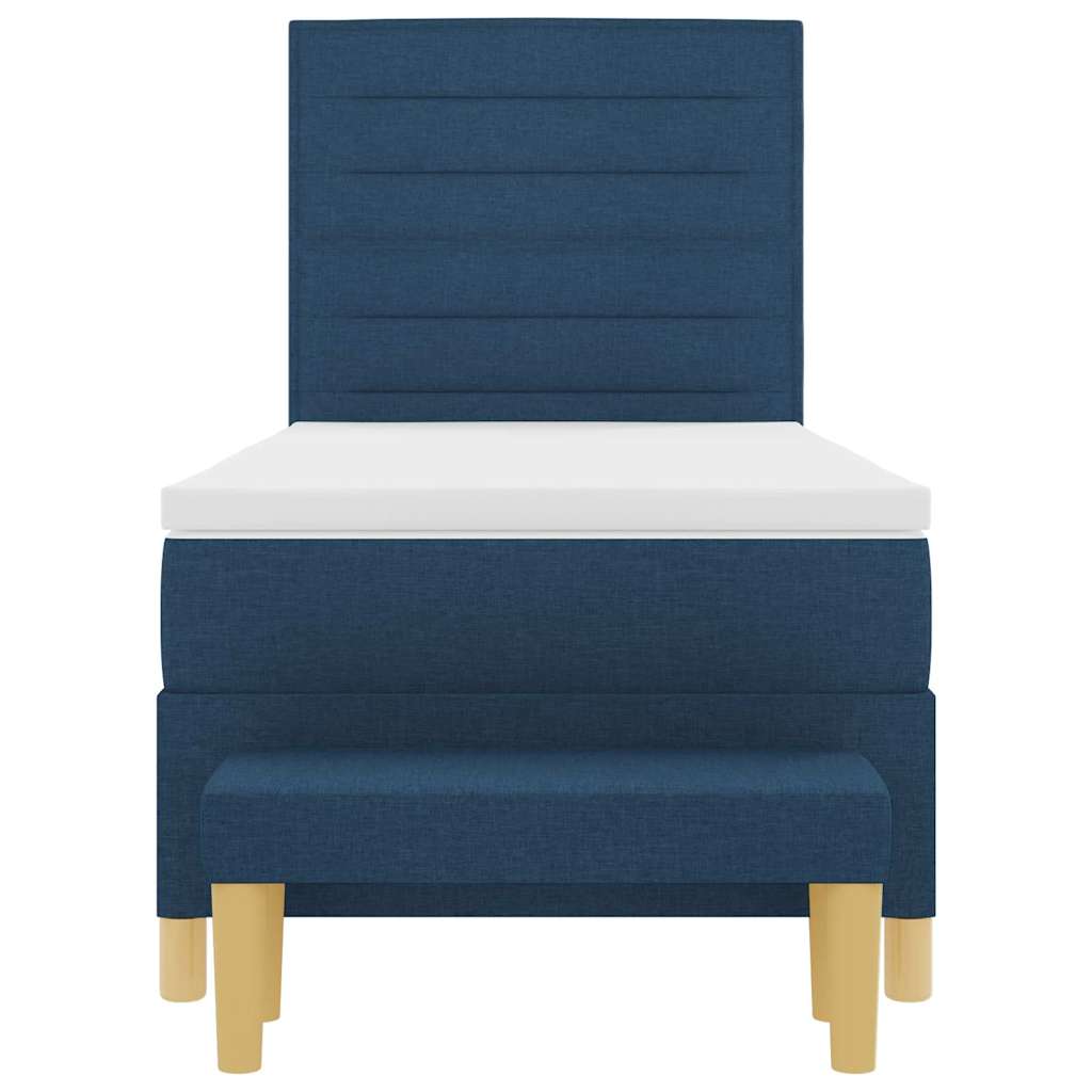 Box Spring Seng Med Pude Med Hovedgærde Stof - Billede 8