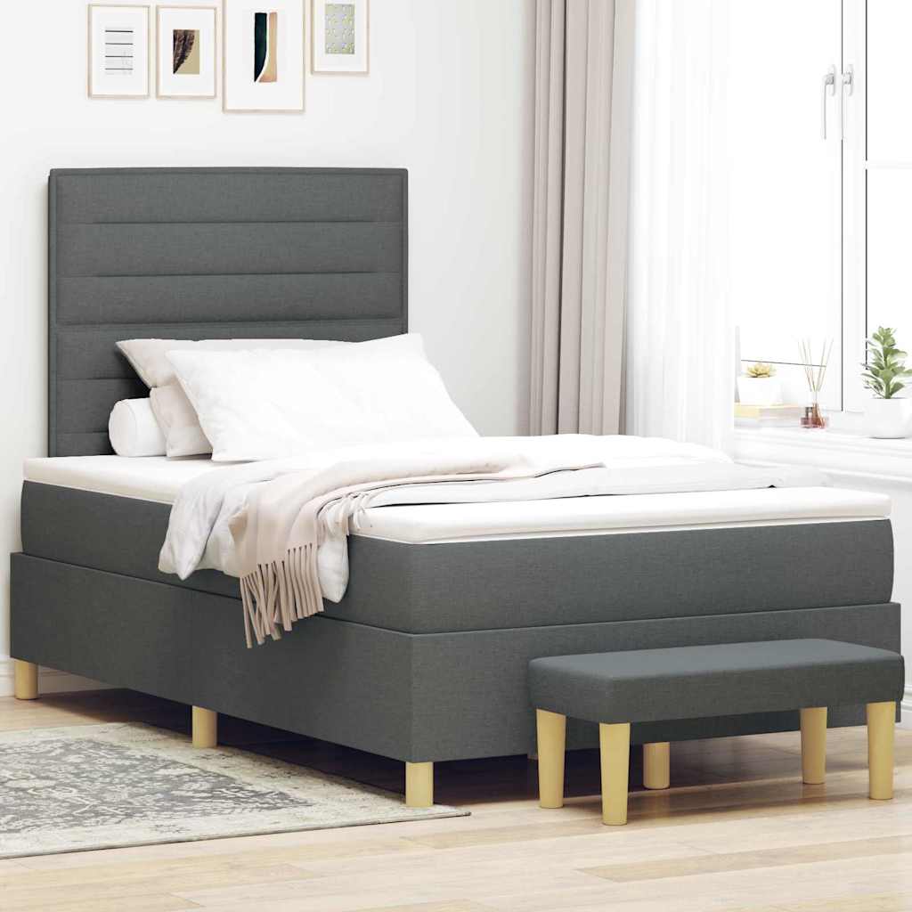 Box Spring Seng Med Hovedgærde Stof - Variant 3344213