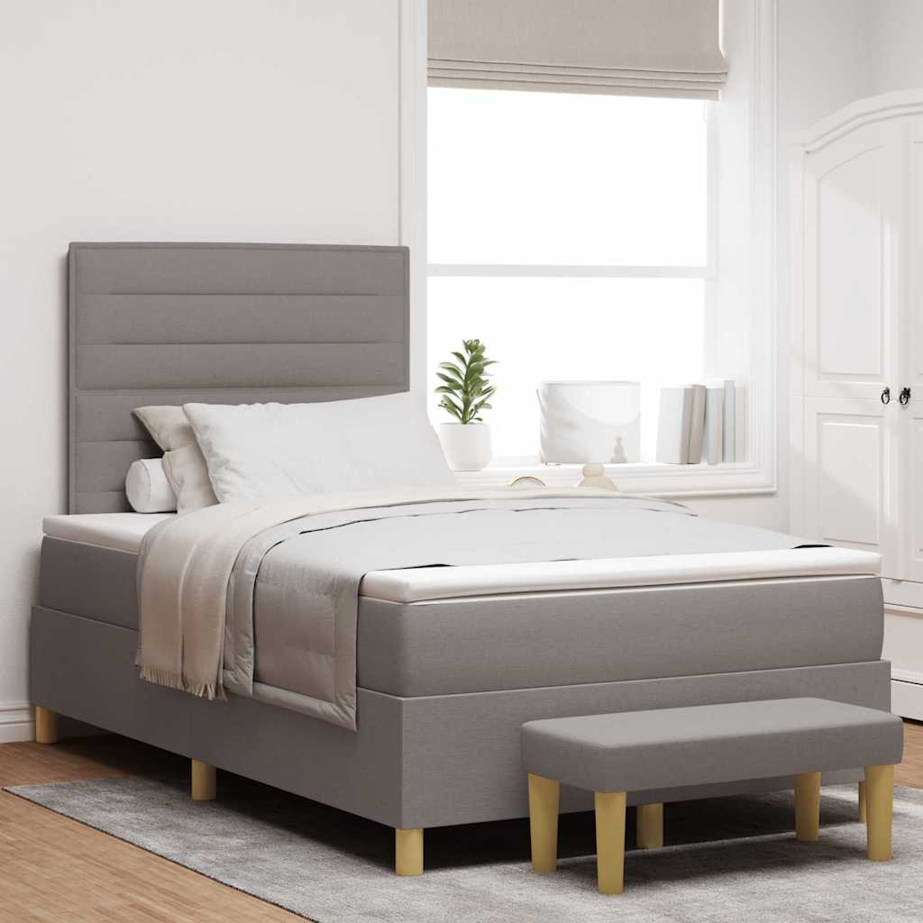 Box Spring Seng Med Hovedgærde Stof - Variant 3344216