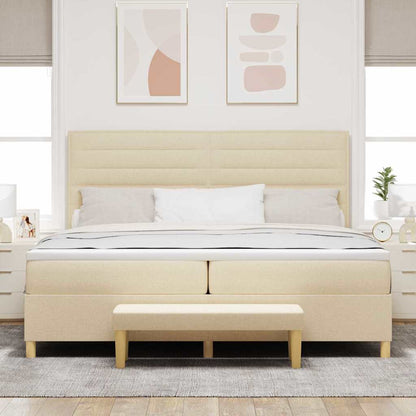 Box Spring Seng Med Madras Stof - Billede 3
