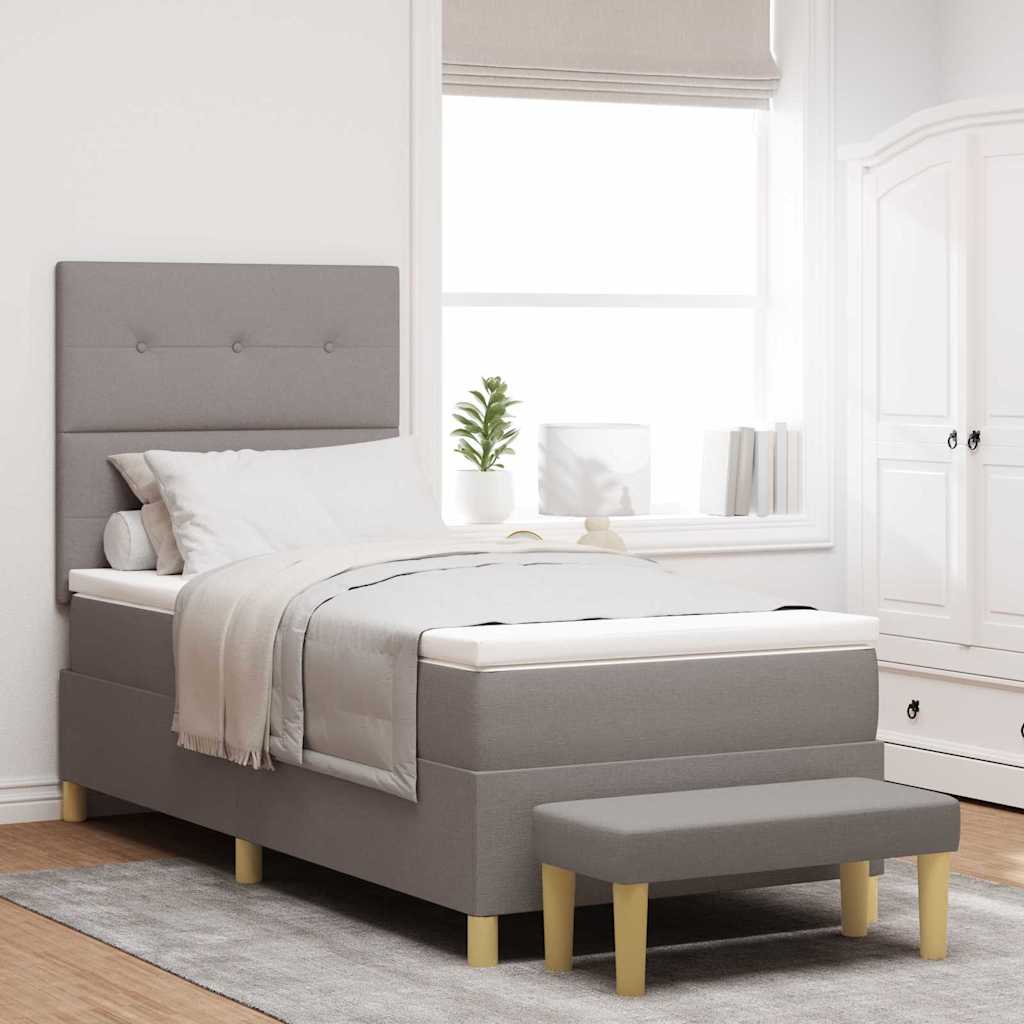 Box Spring Seng Med Pude Stof - Variant 3344279