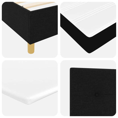 Box Spring Seng Med Madras Sort 200 X 200 Cm Stof - Billede 12