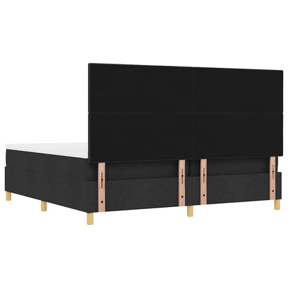 Box Spring Seng Med Madras Sort 200 X 200 Cm Stof - Billede 11