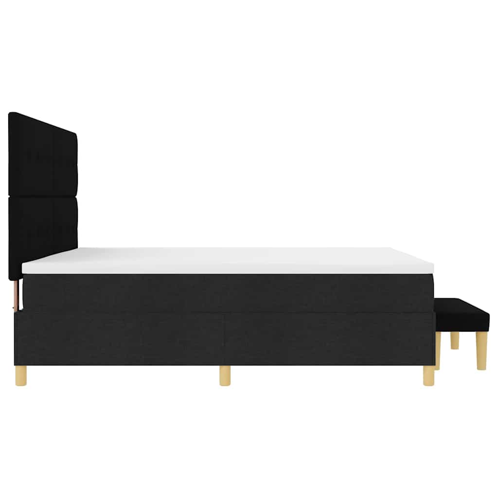 Box Spring Seng Med Madras Sort 200 X 200 Cm Stof - Billede 10