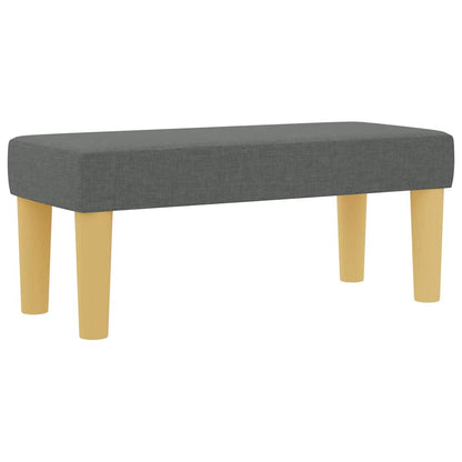 Box Spring Seng Med Madras Mørkegrå 80 X 200 Cm Stof - Billede 6