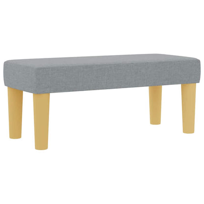 Box Spring Seng Med Madras Lysegrå 90 X 200 Cm Stof - Billede 7