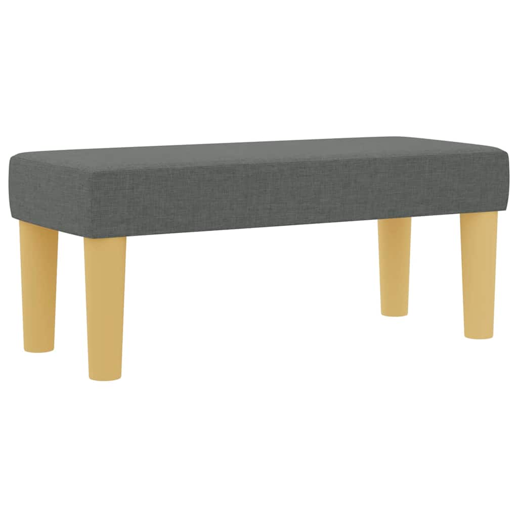 Box Spring Seng Med Madras Mørkegrå 100 X 200 Cm Stof - Billede 7