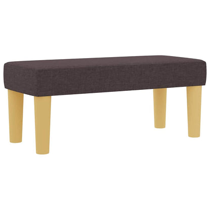 Box Spring Seng Med Madras Mørkebrun 100 X 200 Cm Stof - Billede 7