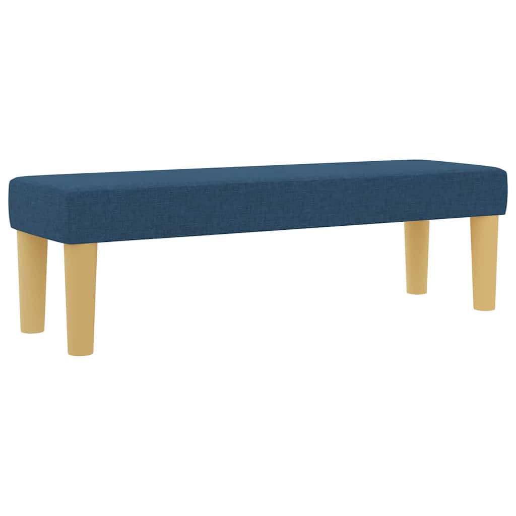 Box Spring Seng Med Madras Med Hovedgærde Blå 120 X 200 Cm Stof - Billede 6