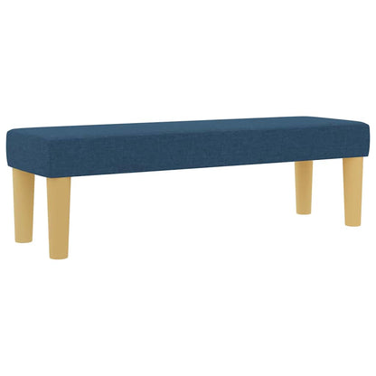 Box Spring Seng Med Madras Med Hovedgærde Blå 120 X 200 Cm Stof - Billede 6