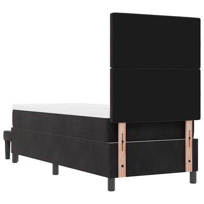 Box Spring Seng Med Madras Sort 80 X 200 Cm Fløjl - Billede 11
