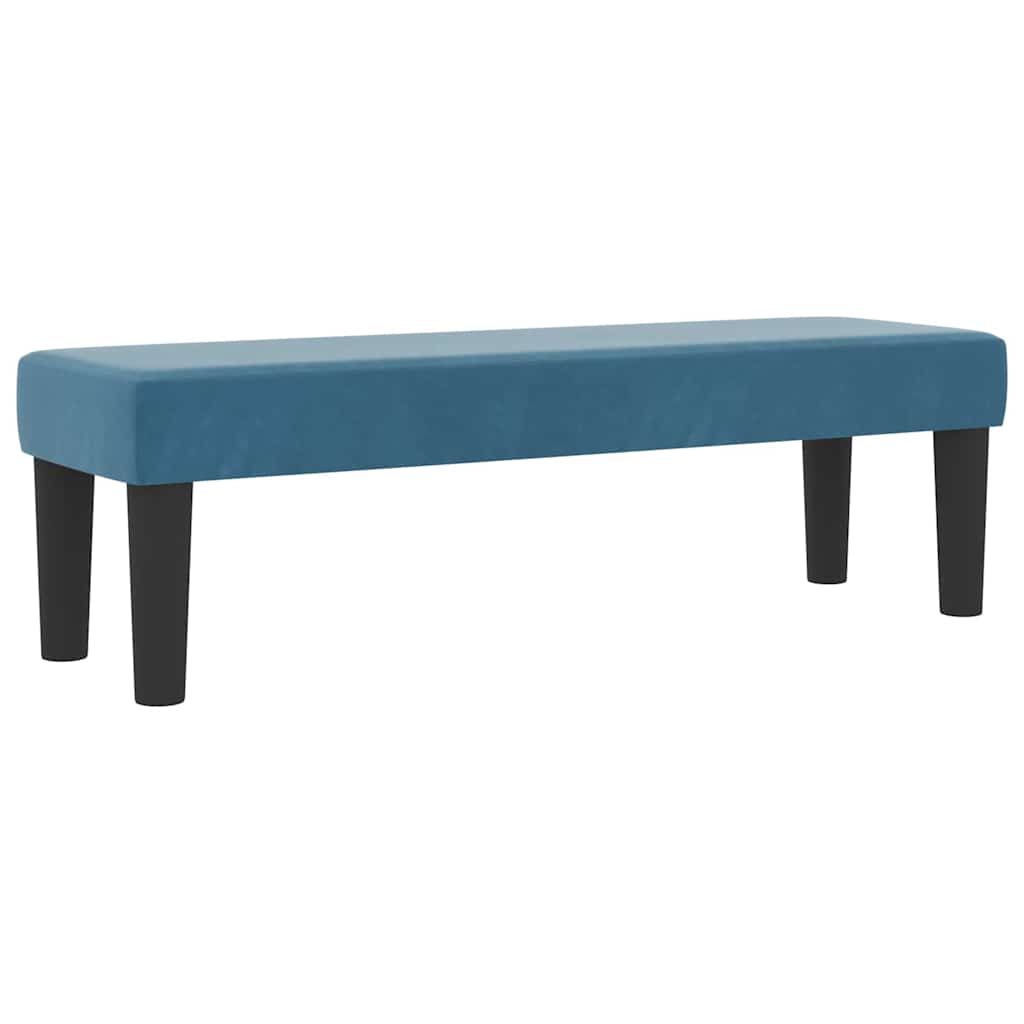 Box Spring Seng Med Madras Mørkeblå 120 X 200 Cm Fløjl - Billede 6