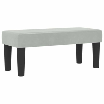 Box Spring Seng Med Madras Lysegrå 80 X 200 Cm Fløjl - Billede 6