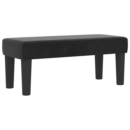 Box Spring Seng Med Madras Sort 100 X 200 Cm Fløjl - Billede 6