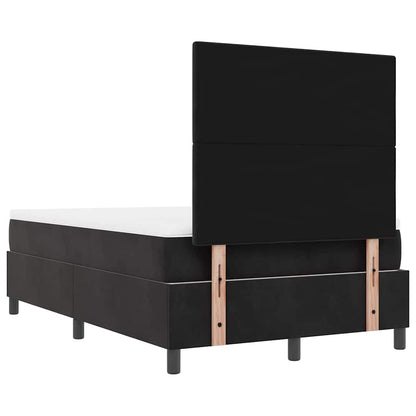 Box Spring Seng Med Madras Sort 120 X 200 Cm Fløjl - Billede 11