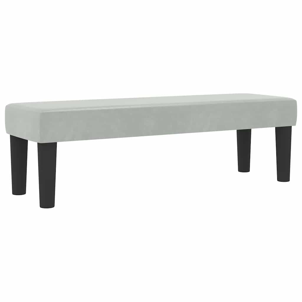 Box Spring Seng Med Madras Lysegrå 200 X 200 Cm Fløjl - Billede 6