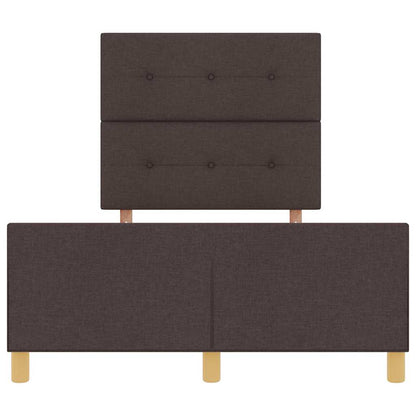 Sengestel Med Hovedgærde Mørkebrun 120 X 200 Cm Stof - Billede 8