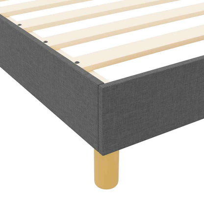 Sengestel Med Hovedgærde Mørkegrå 80 X 200 Cm Stof - Billede 8