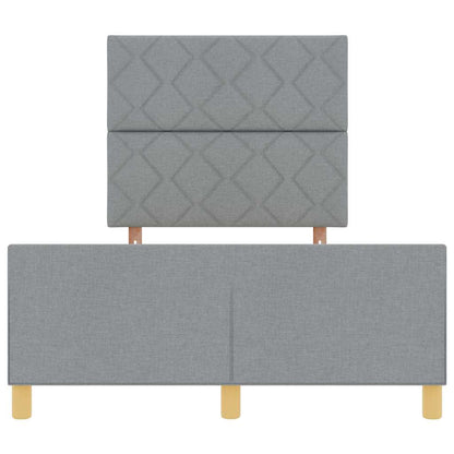Sengestel Med Hovedgærde Lysegrå 120 X 200 Cm Stof - Billede 8