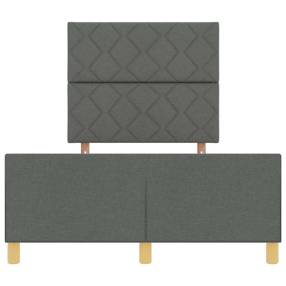 Sengestel Med Hovedgærde Mørkegrå 120 X 200 Cm Stof - Billede 8