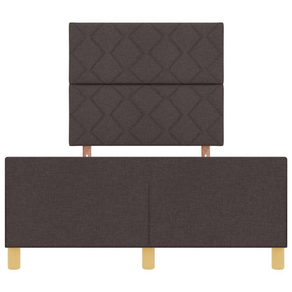 Sengestel Med Hovedgærde Mørkebrun 120 X 200 Cm Stof - Billede 8