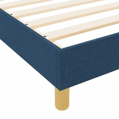 Sengestel Med Hovedgærde Blå 120 X 200 Cm Stof - Billede 12