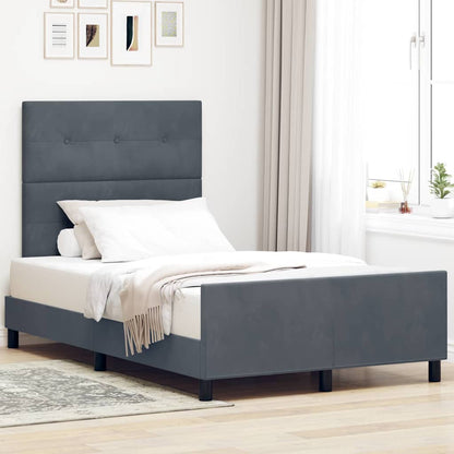 Box Spring Seng Med Hovedgærde Fløjl - Variant 3344934