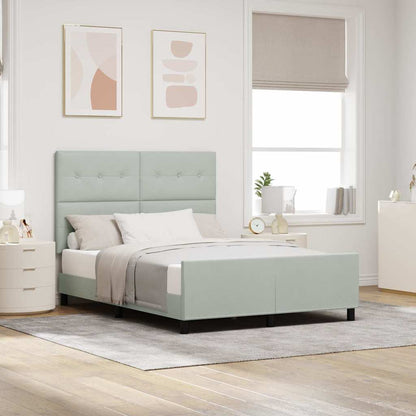 Box Spring Seng Med Hovedgærde Fløjl - Variant 3344945