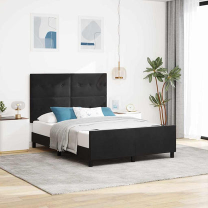 Box Spring Seng Med Hovedgærde Fløjl - Variant 3344947