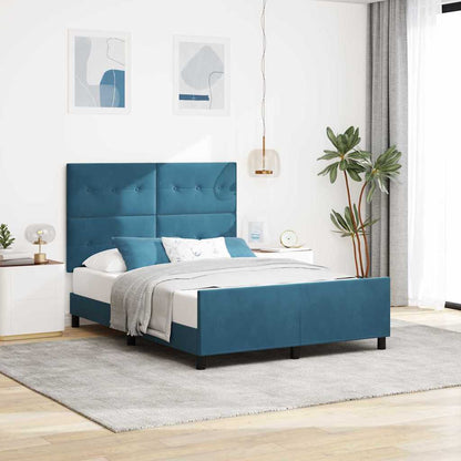 Box Spring Seng Med Hovedgærde Fløjl - Variant 3344949