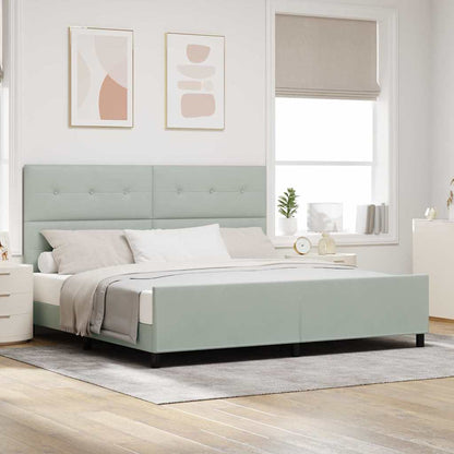 Box Spring Seng Med Hovedgærde Fløjl - Variant 3344963